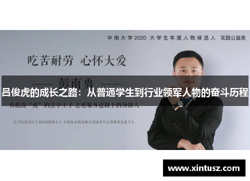 吕俊虎的成长之路：从普通学生到行业领军人物的奋斗历程